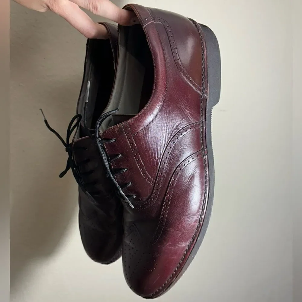 DresSports by Rockport Leather Upper Brown Oxford Shoe Size 13